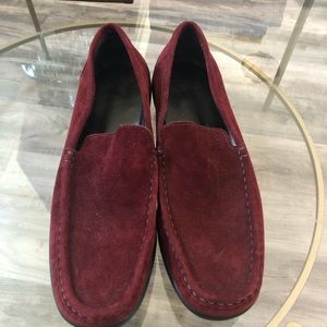 Coach Ilianna wine color suede loafers size 9.5